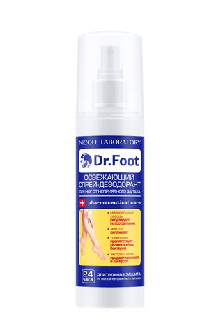 Доктор Фут Спрей-дезодорант Для Ног 150г Освежающий