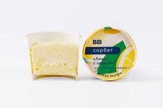 Сорбет "лимон С Цедрой"