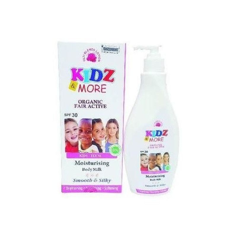 Kidz & More Organic Fair Active Body Milk, Spf 30, 250Ml