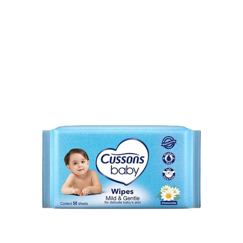 Cussons Baby Chamomile Wipes, 50 Sheets