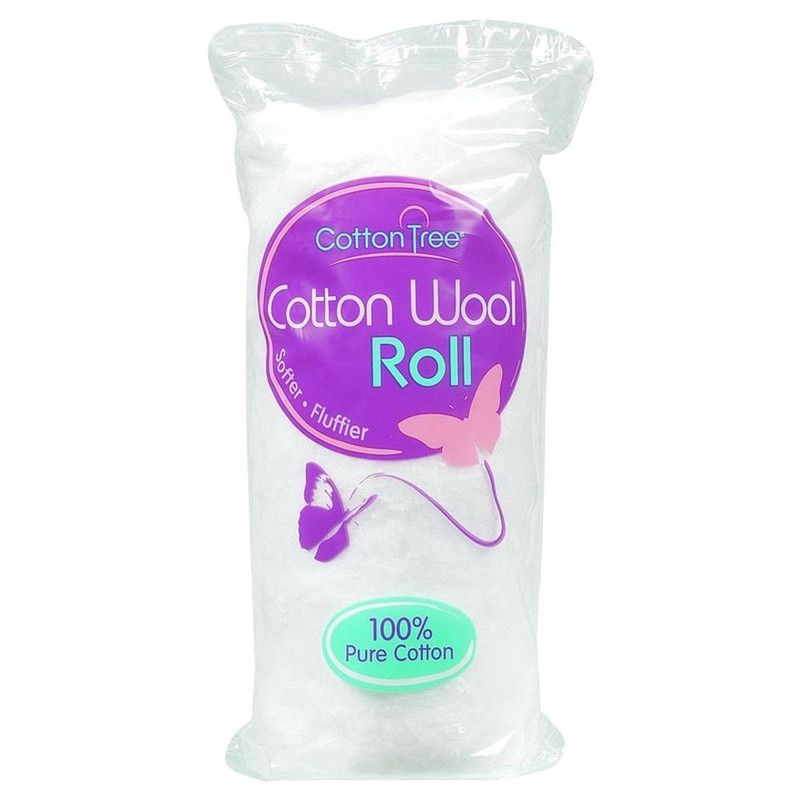 Cotton Tree Softer Fluffier Cotton Wool Roll, 80G