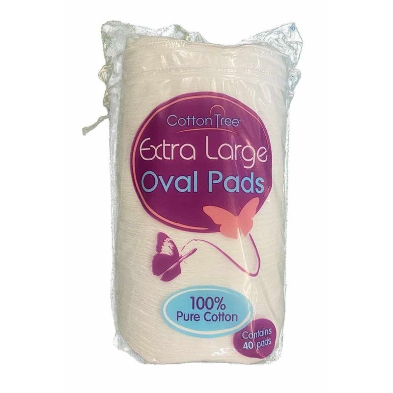 Cottontree Extra Large Oval Pads, 40 pcs