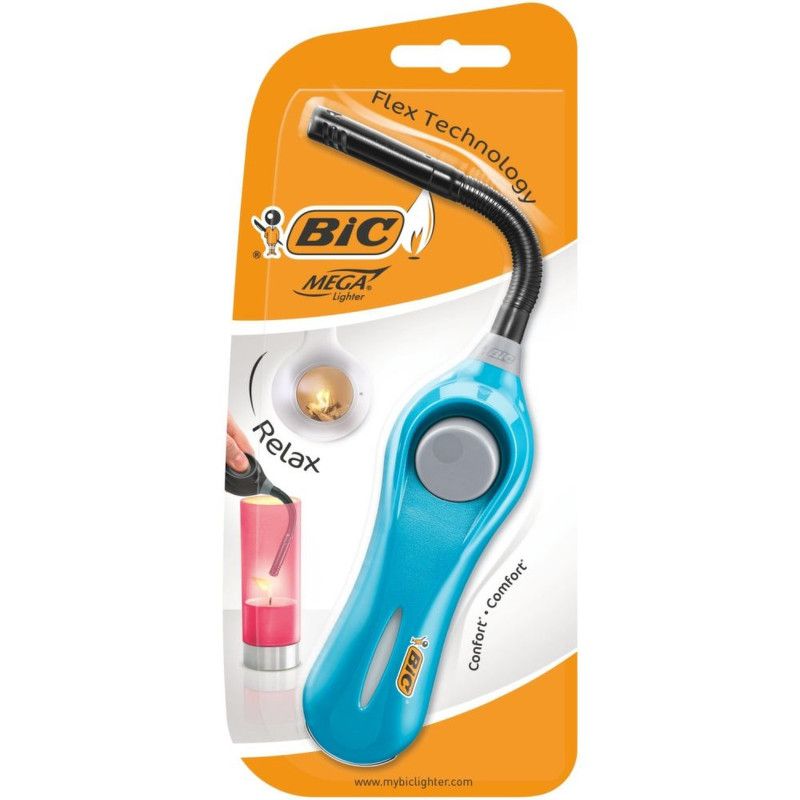 Bic Mega Flex Technology Blue Lighter