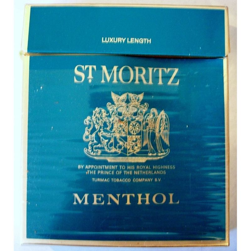 St Moritz Luxury Length Menthol Cigarettes, 10 Rolls