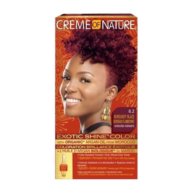 Creme Of Nature Exotic Shine Color Hair Kit, Burgundy