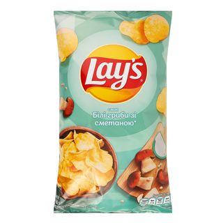Чіпси LAY'S  Білі гриби-Сметана / 120г