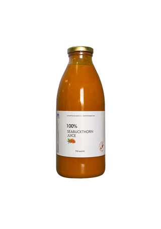 Облепиховый Сок 100%/ Seabuckthorn Juice  100% (750 Мл.)