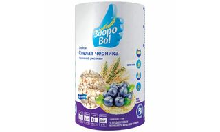 Хлебцы Цельнозерновые Здорово! Спелая Черника 100 Гр