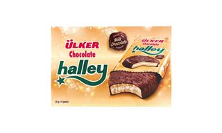Halley  печенье  с  молочным  шоколадом  224 Гр  28 Грх8шт