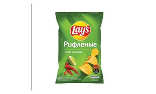 Lay's Чипсы рифленые чили лайм 125 Гр п/п