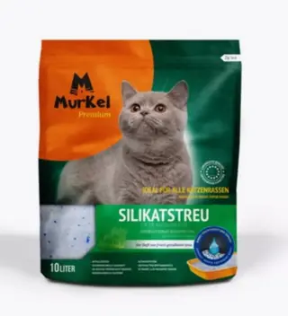 Наполнитель впитывающий MurKel силикагель с ароматом травы 10 л