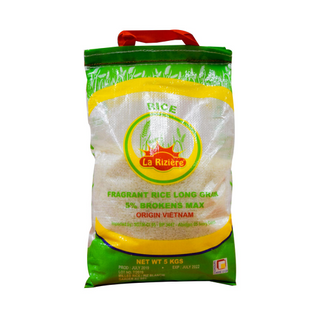 Riz Vietnamien Parfumé 5Kg La Rizière