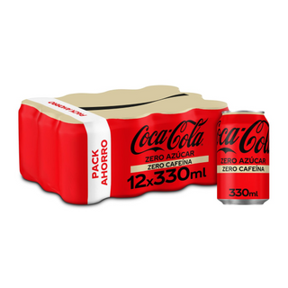 Coca-Cola Zero Azúcar Zero Cafeína 12x330ml Lata