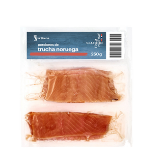 Porciones Trucha Noruega Con Piel 2X125G