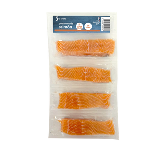 Porciones Salmón Noruego Con Piel Pack 4