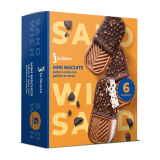 Mini Biscuit Nata Y Chocolate 6U 510Ml