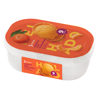 Tarrina Helado Sorbete Mandarina 900ml