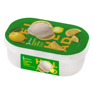 Tarrina Helado Sorbete Con Limón 1L