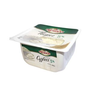 Творог President Домашний 5% 450гр Пл/уп Kz 4870207314004