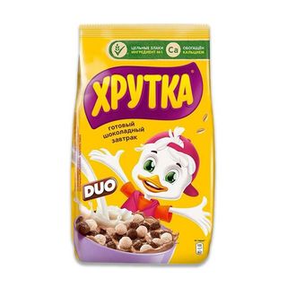 Хлопья Nestle Хрутка Шоколадные Duo Шарики 460гр Дой/пак Рф4600680025605
