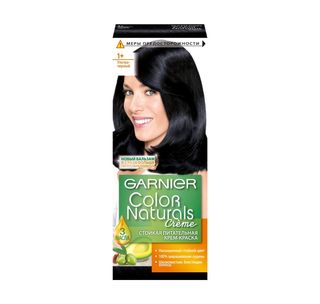 Краска Garnier Для Волос Color Naturals Creme 1 Черный 110гр Коробка Франция3600540168344