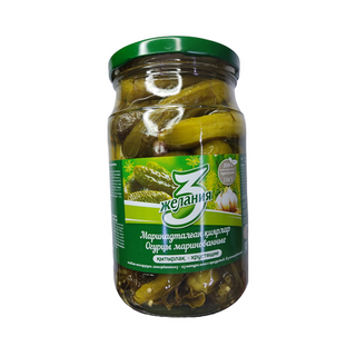 Огурцы 3желания Маринованые 720мл Ст/банка Kz4870035002951