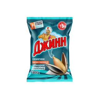 Семечки Джинн Обжаренные Соленые Солнечный Великан 300гр М/уп Рф4630007401379