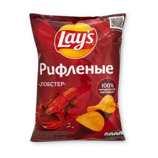 Чипсы Lay's Рифленые Лобстер 140гр М/уп Рф4690388111465