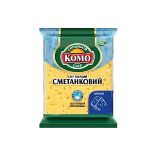 Сыр Комо Сметанковый 50% 200гр М/уп Украина 4820039807427