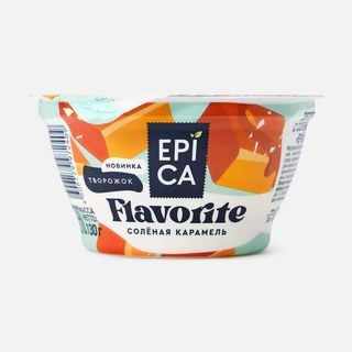 Творожок Epica Flavorite Солоненая Карамель 130гр 7,7% Рф 4606779972409