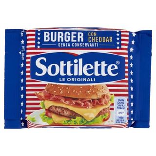 Sottilette Burger Cheddar 185G