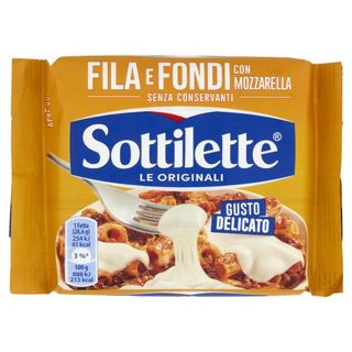 Sottilette Le Specialità Fila E Fondi Con Mozzarella - Formaggio Fuso A Fette - 200 G