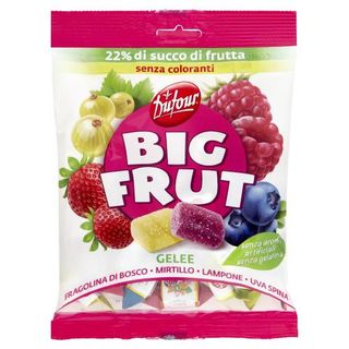 Dufour Big Frut Gelee Fragolina Di Bosco - Mirtillo - Lampone - Uva Spina 150 G