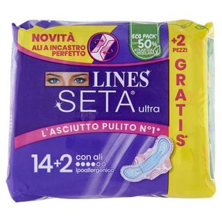 Lines Seta Ultra Con Ali 14+2 Pz