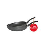 Cook'Art Lot De 2 Poêles Granite - Induction