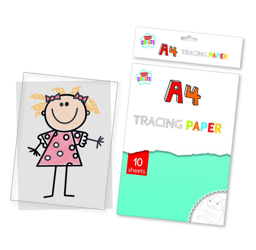 Kids Create A4 Tracing Paper, 15 Sheets