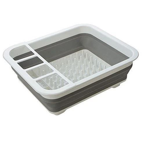 Mofako Collapsible Gray Dish Rack