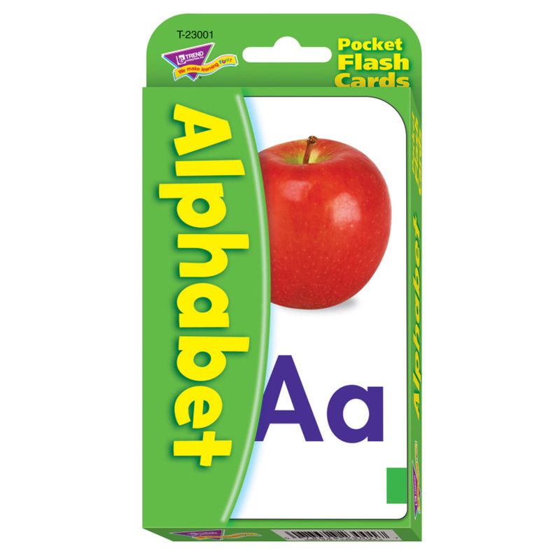 Pocket Flash Cards Alphabet, T-23001