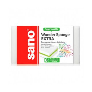 Чудо-губка Sushi Wonder Для Миття Без Миючих Засобів 6 Шт Sano
