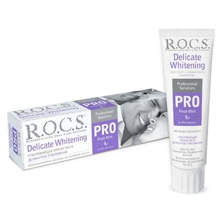 Rocs Pro Fresh Mint Зуб Паста Деликат Отбеливание 135г