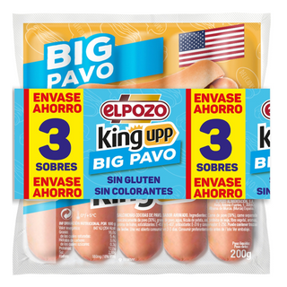 სოსისი /Elpozo/ ინდაურის უგლუტენო (3*200) 12*600გ