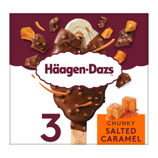 Gelado Chunky Salted Caramel Häagen-Dazs (emb. 3 x 80 ml)