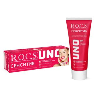 Rocs Uno Sensetive Зуб Паста Для Чувств Зубов 74г