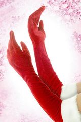 Перчатки Снегурочки [красный ] (22.2.2077)