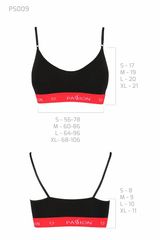 Топ И Трусики Ps009 [черно-красный, S(42-44) ] (39.7.9)