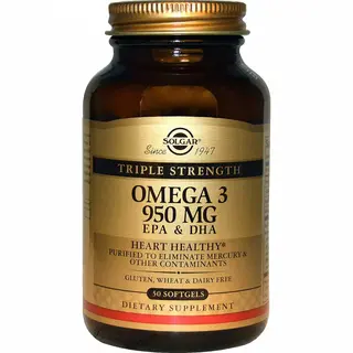 Solgar Тройная Омега-3 Эпк И Дгк 950 Мг № 50 Капс /020573/