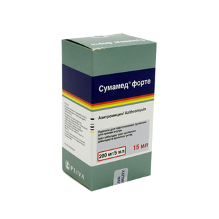 Сумамед Форте 200мг/5мл 15 Мл Порошок Для Пригот. Сусп.