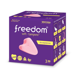 Freedom Тампоны Женские Гигиенические,3шт Mini