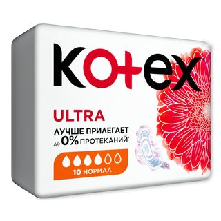 Kotex Прокладки Ultra Нормал Гигиенические № 10 Шт