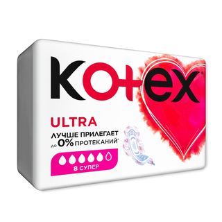 Kotex Прокладки Ultra Супер Гигиенические № 8 Шт